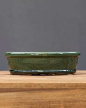 Immagine di Vaso Ovale Verde 30,5 x 22,5 x 9