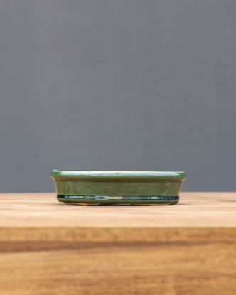 Immagine di Vaso Ovale Verde 19,5 x 11,5 x 5