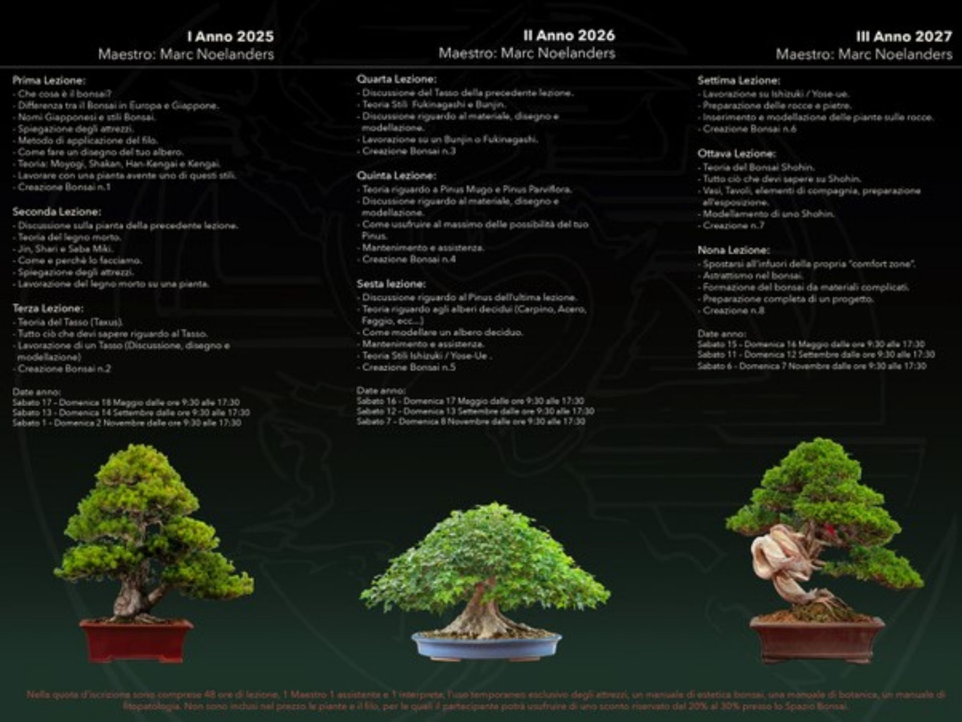 Immagine di Spazio Bonsai School con Marc Noelanders dal 2 al 3 Maggio 2026